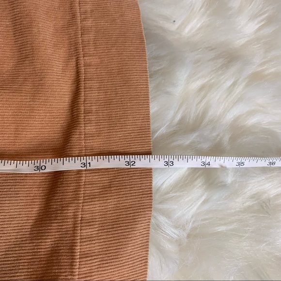 Arthur Australia Peach Corduroy Shift Mini Dress - Picture 10 of 11